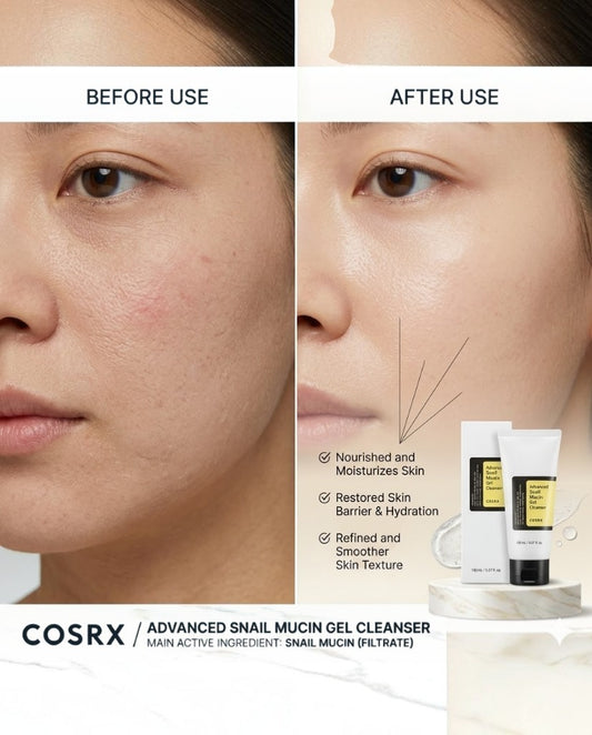 Cosrx Advance Snail Mucin Gel Cleanser