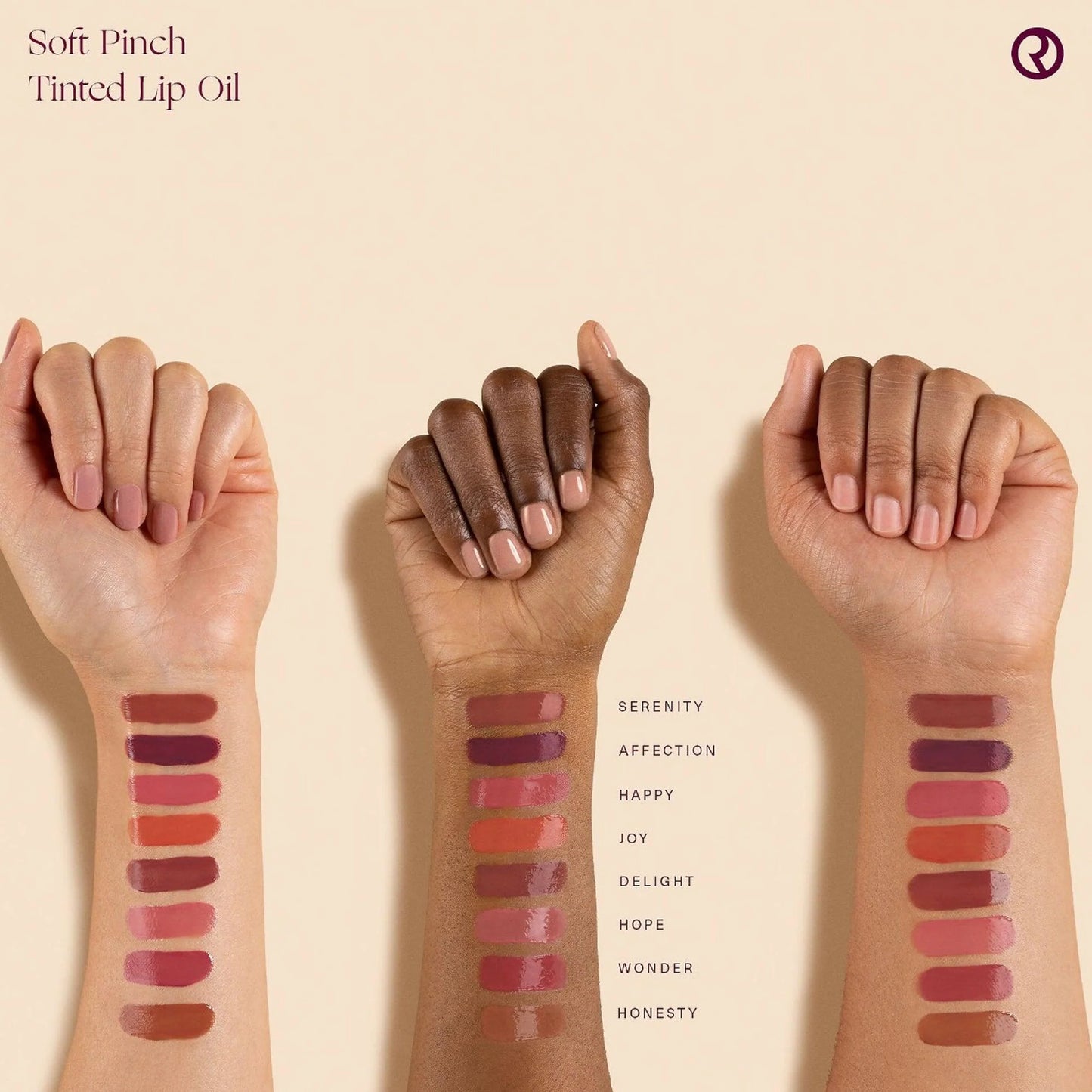 rare beauty soft pinch liquid lip oil swatches .