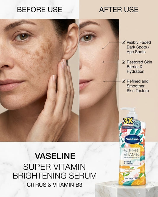 Vaseline Super Vitamin Brightening Serum Citrus & Vitamin B3 360 ml