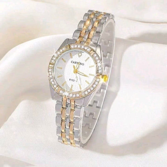 Women's Gold and Silver Dual Tone Stainless Steel Watch