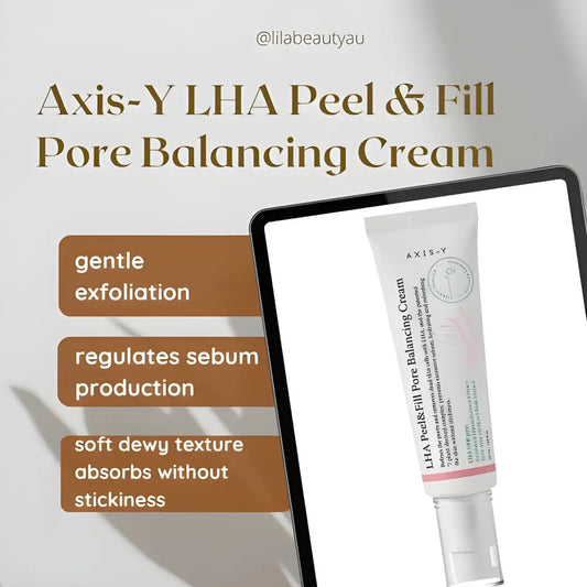 Axis-Y LHA Peel & Feel Pore Balancing Cream - sunscreen