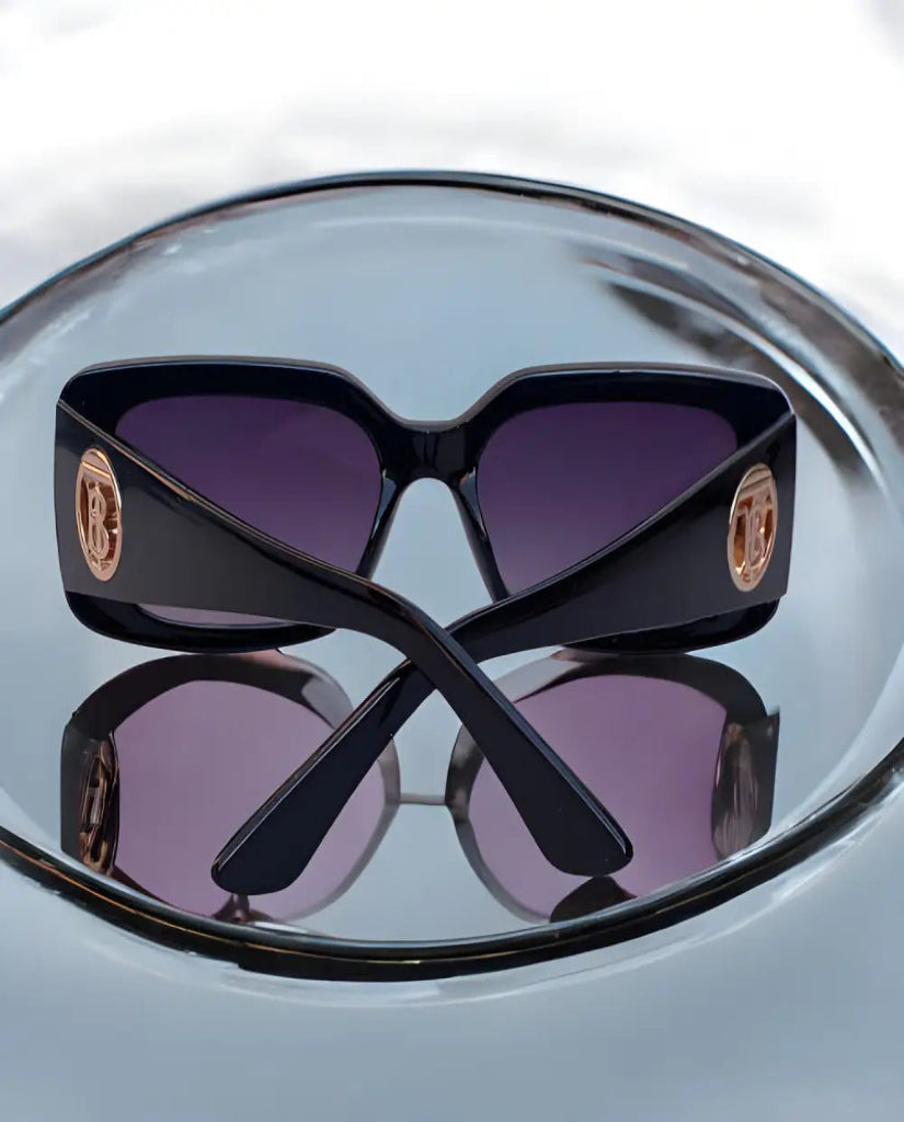 Burberry Sunglasses With Leather Case & Box - sunglasses