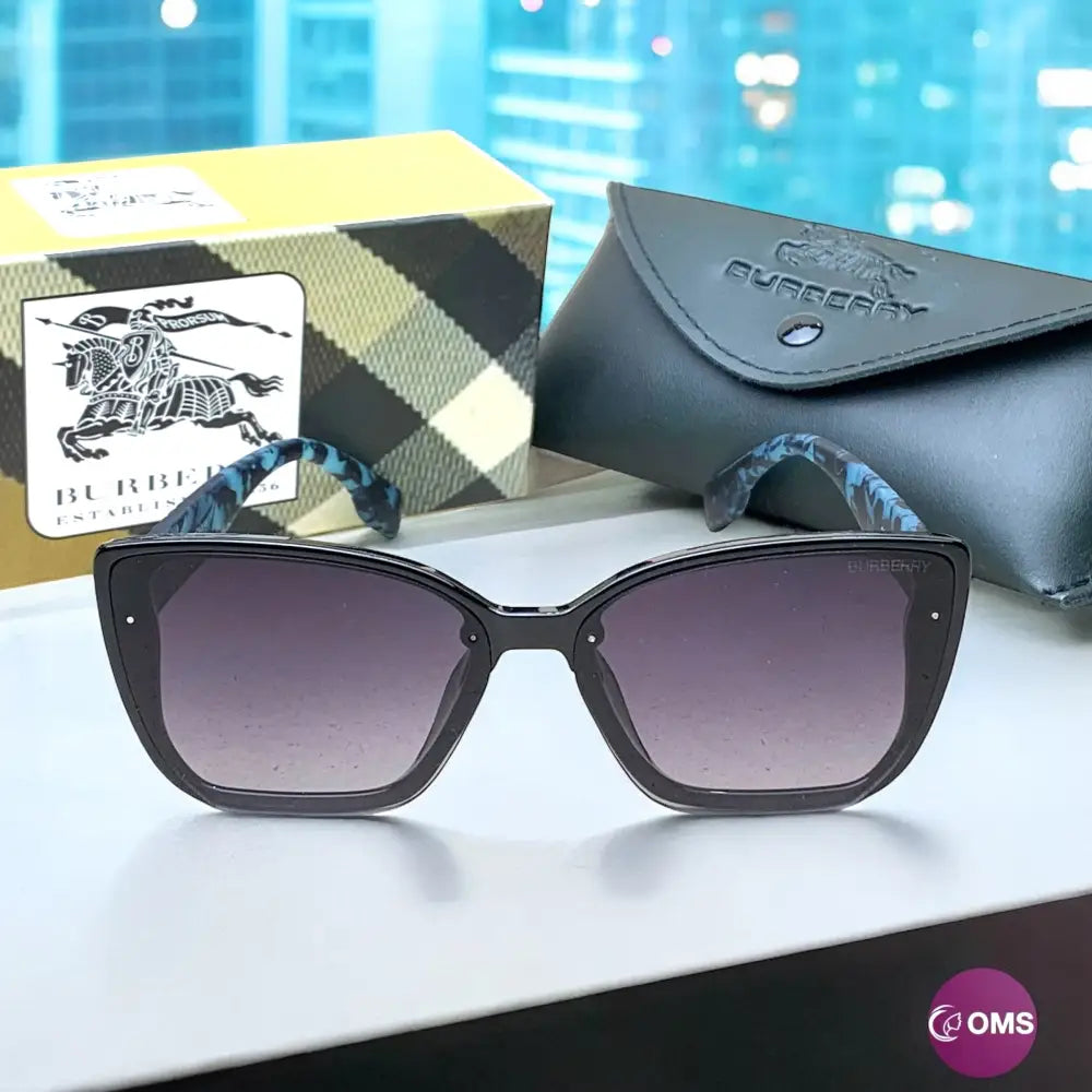 Burburry Sunglasse + Leather Pouch & Box - sunglasses