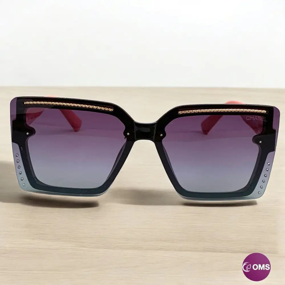 Chanel Sunglasse + Leather Pouch & Box - sunglasses