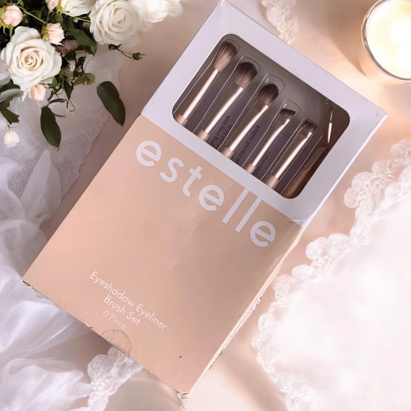 Estelle Eyeshadow Eyeliner 6 piece Brush Set