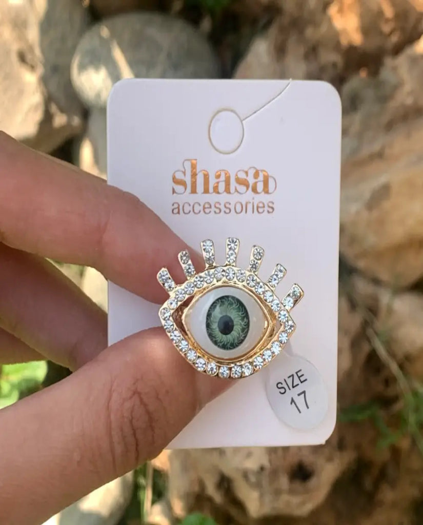 evil eye ring size 17