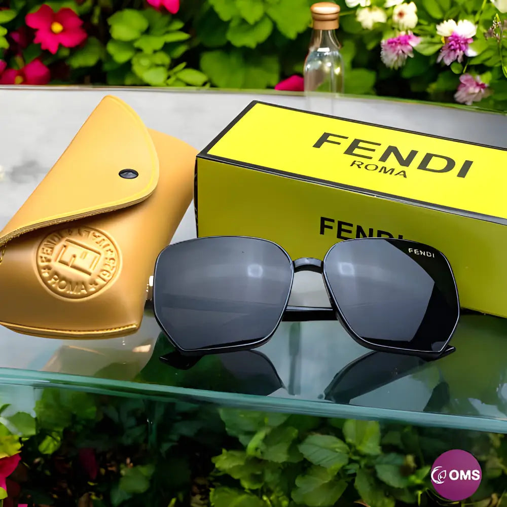 Fendi Sunglasse + Leather Pouch & Box - sunglasses