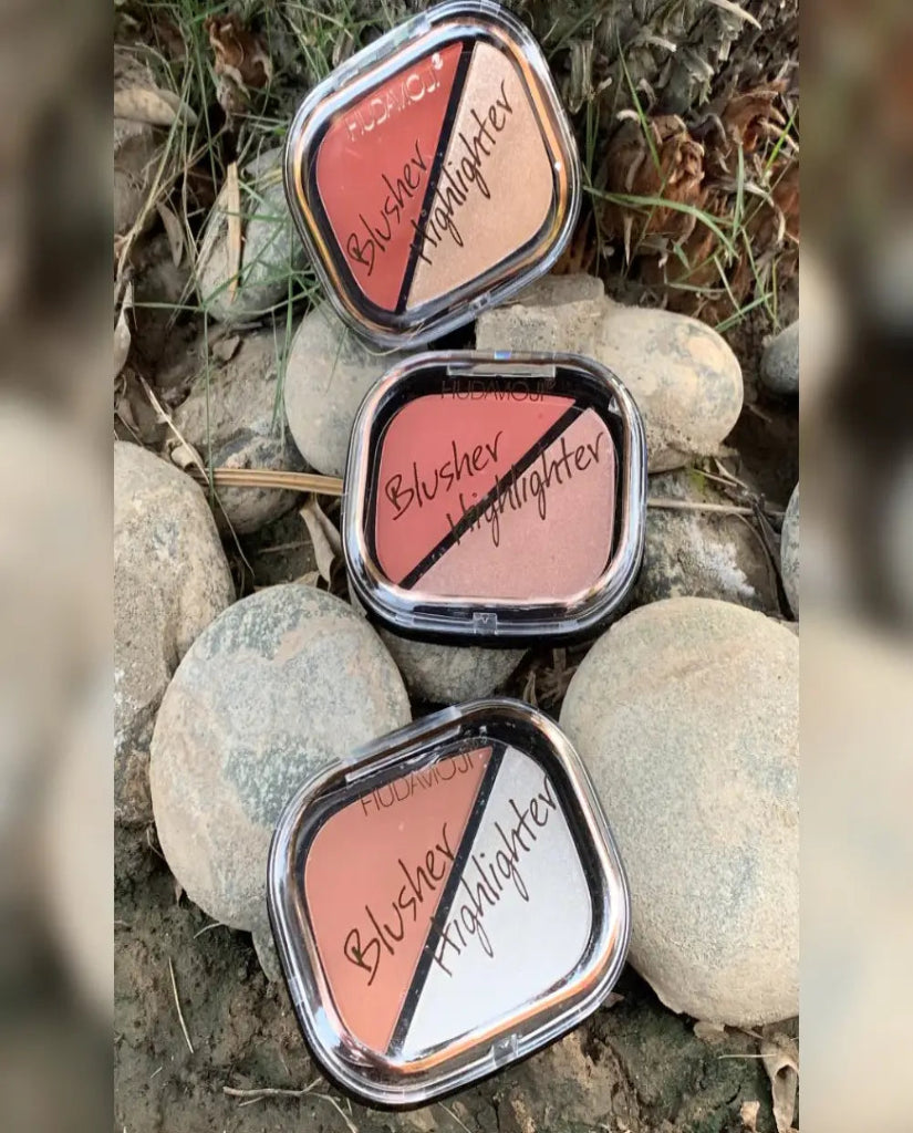 Hudamoji Blusher & Highlighers Palletes - CD - blush pallete