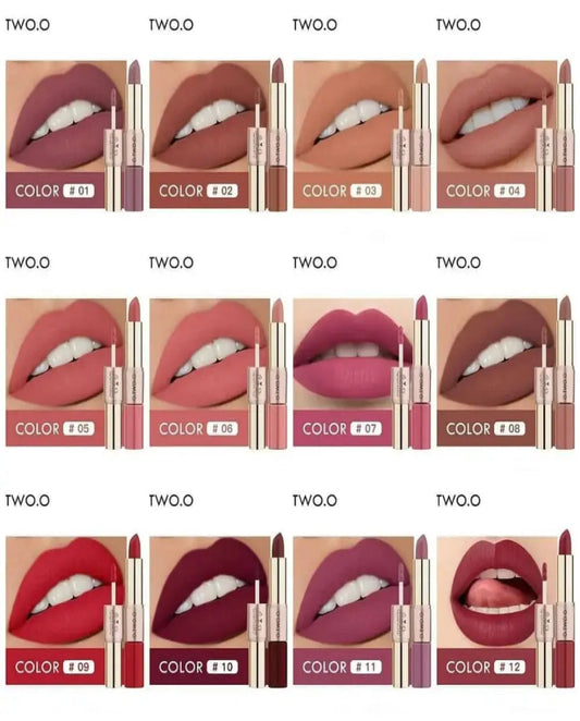 O.TWO.O MATTE LIPSTICK 2 IN 1 - 3
