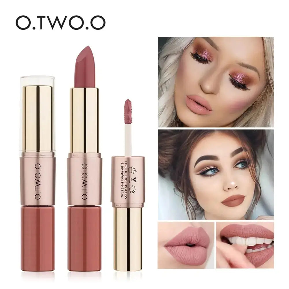 O.TWO.O MATTE LIPSTICK 2 IN 1
