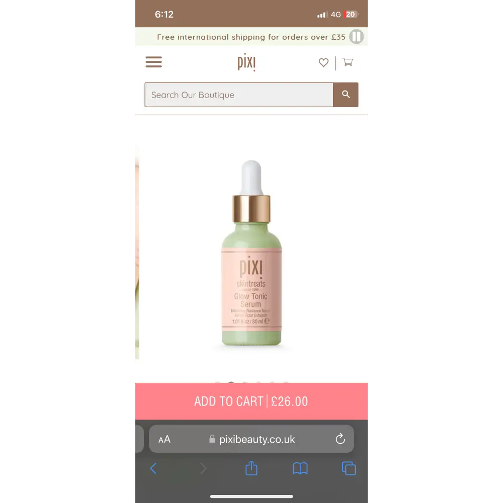 Pixi glow tonic serum