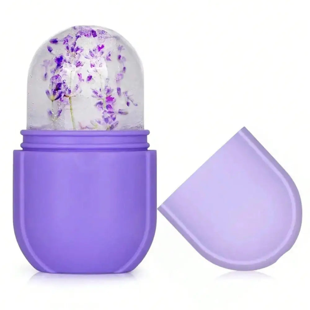 Silicone face ice roller - Purple - Ice roller
