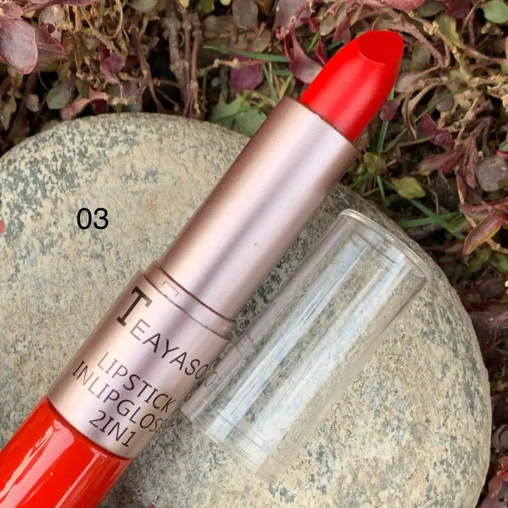 Teayason 2 in 1 matte lipgloss & lipstick - 03