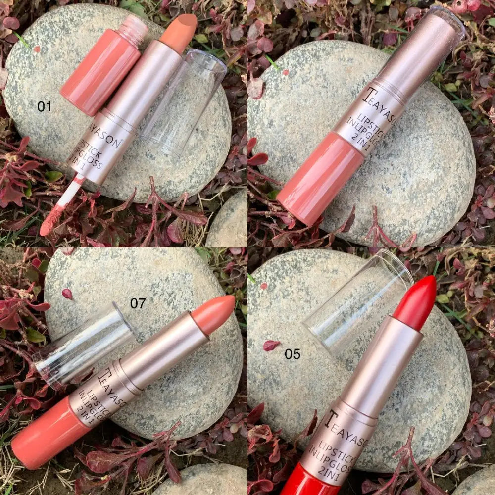 Teayason 2 in 1 matte lipgloss & lipstick