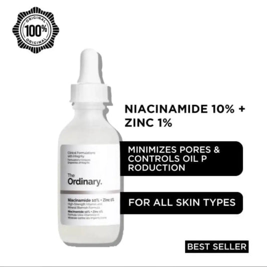 THE ORDINARY NIACINAMIDE 10% + ZINC 1% SERUM FOR ALL SKIN TYPES - skincare