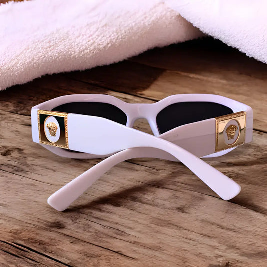 Versace Sunglasses With Leather Case & Box - sunglasses