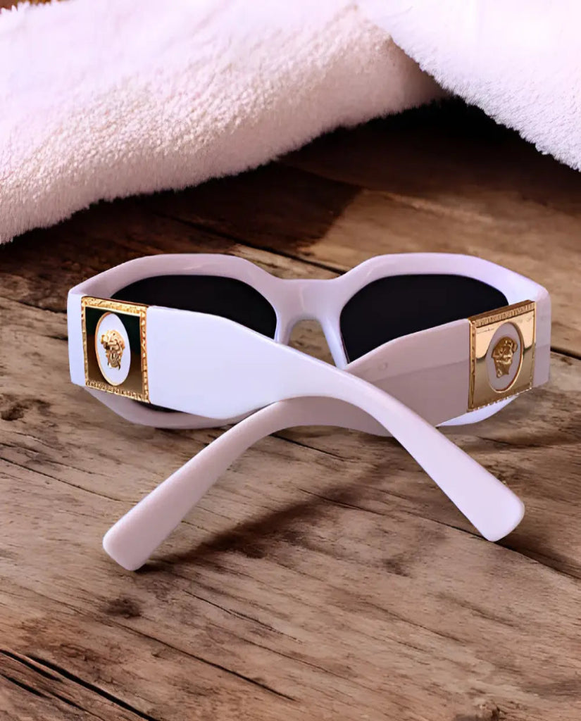 Versace Sunglasses With Leather Case & Box - sunglasses