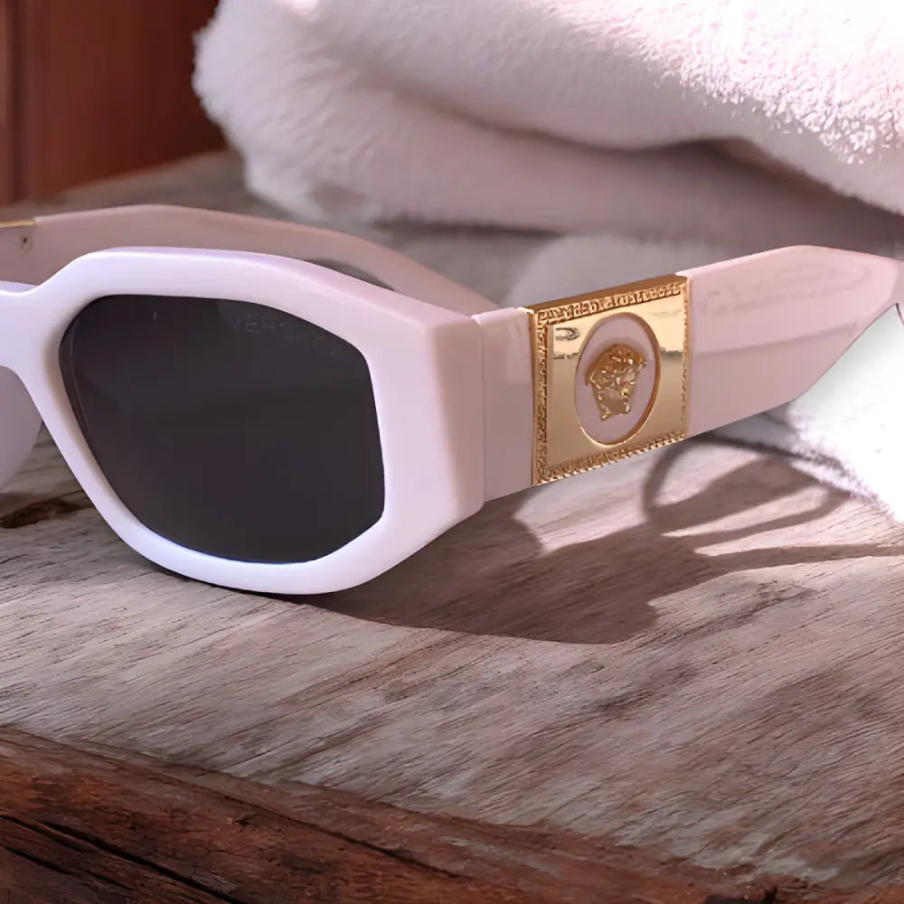 Versace Sunglasses With Leather Case & Box - sunglasses