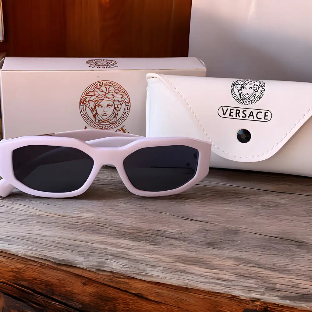 Versace Sunglasses With Leather Case & Box - sunglasses