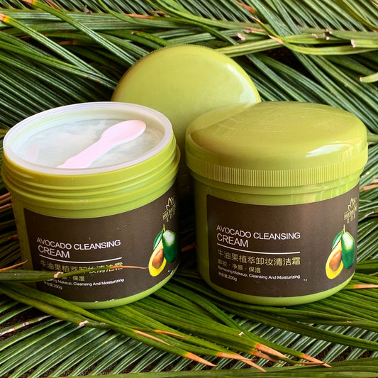 Avocado cleansing cream removing makeup cleanser