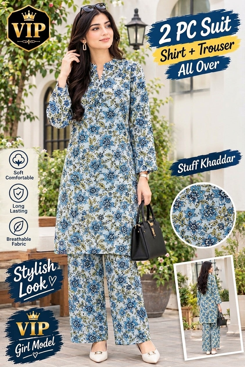 2 Pc All Over Stuff Khaddar
