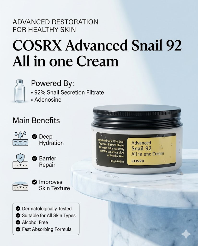 Cosrx Advanced Snail 92 All In Moisturizing Cream