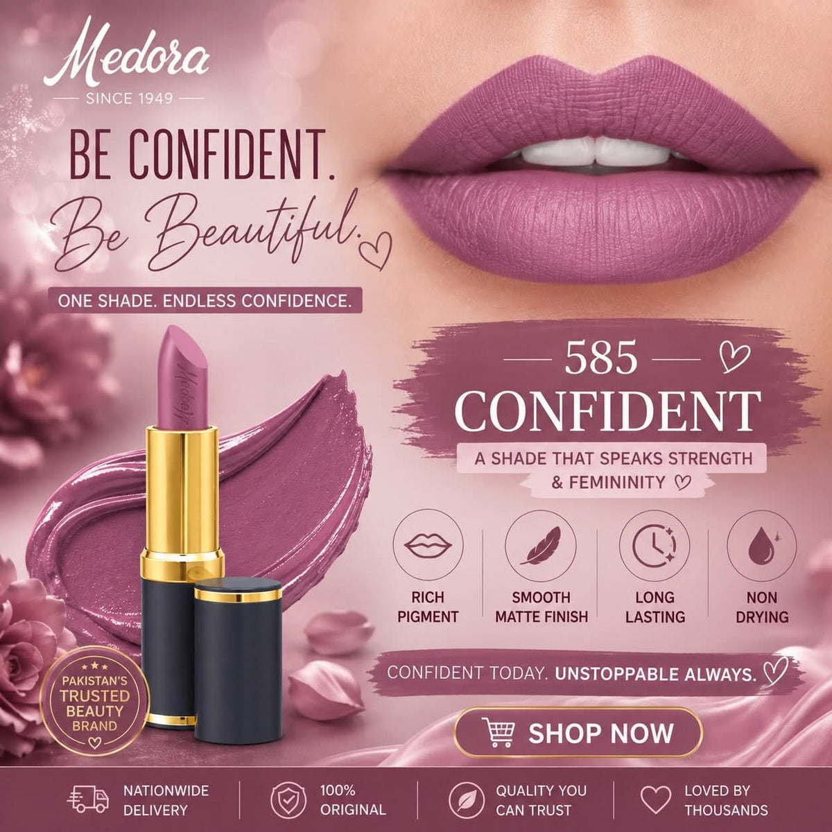 Medora Matte Lipsticks Collection