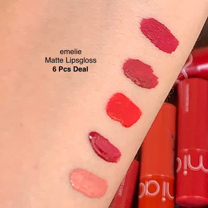 emelie Matte Lipgloss 6 Pcs Deal