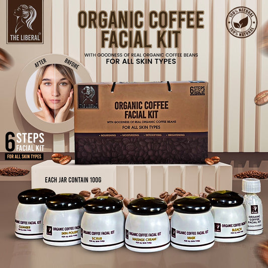 Organic Coffee Facial Kit Set