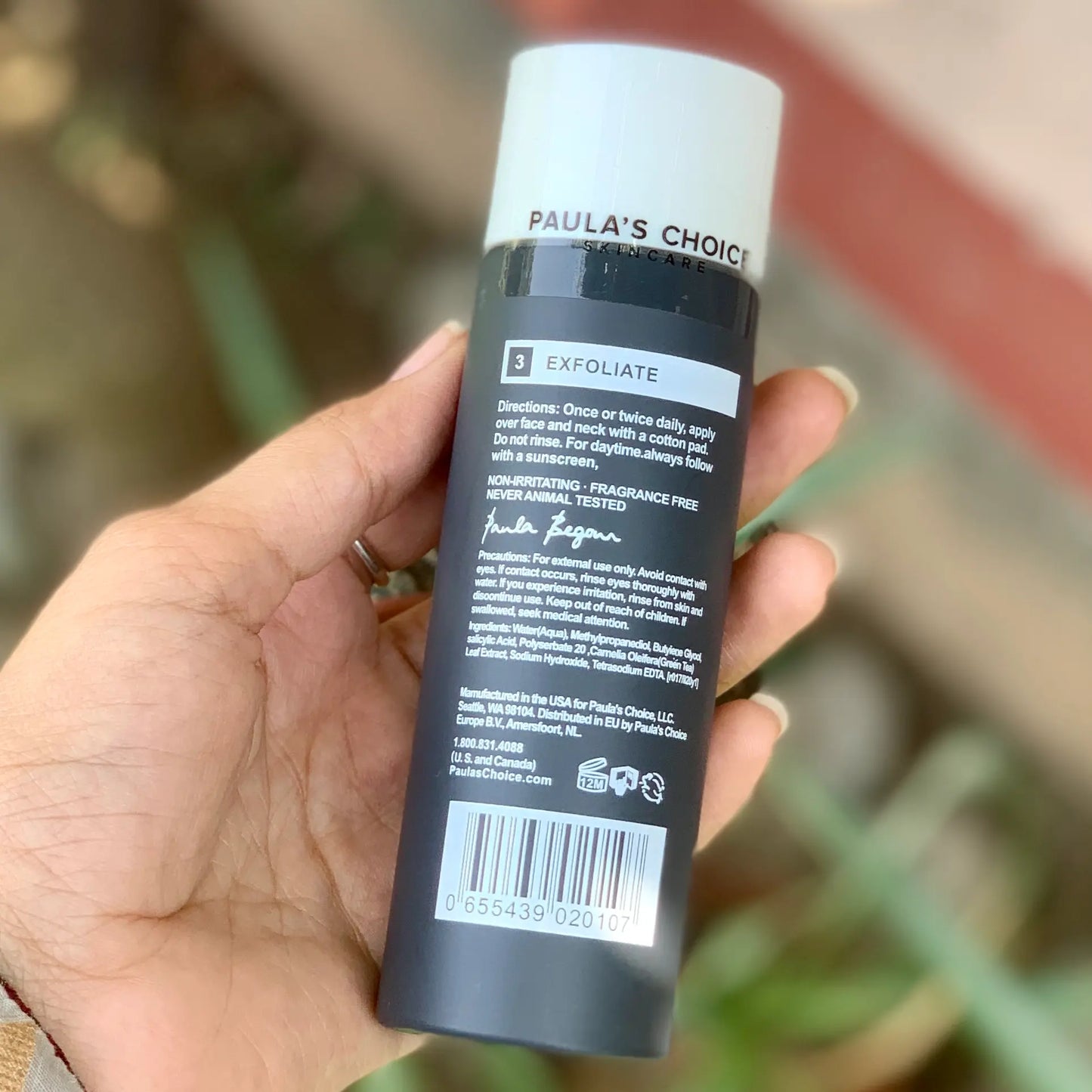 Exfoliate Paula's choice BHA Liquid