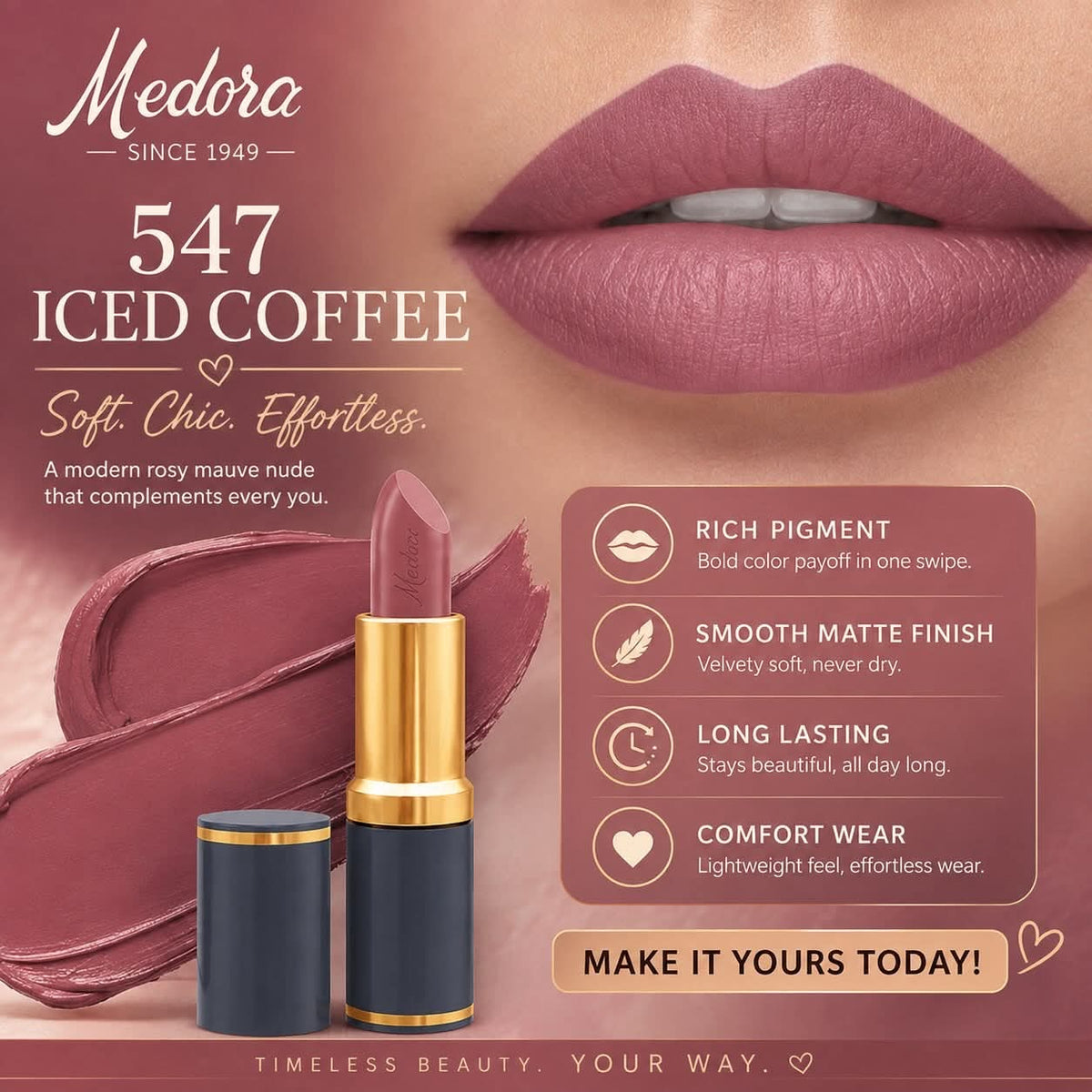 Medora Matte Lipsticks Collection