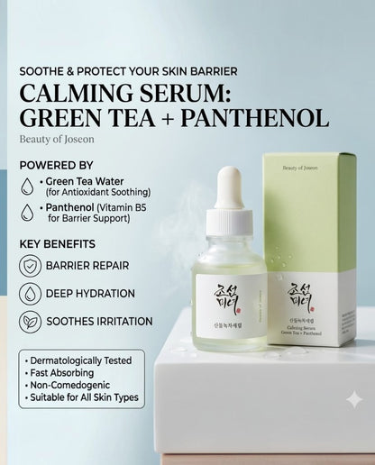 Beauty Of Joseon Green Tea+Panthenol Calming Face Serums