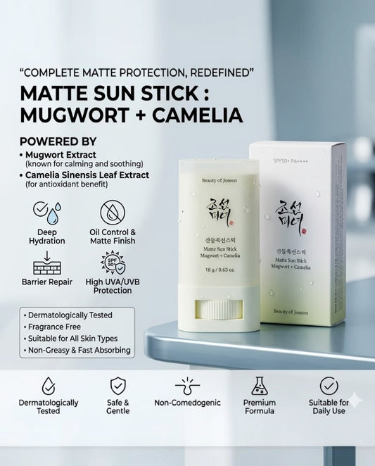 Beauty Of Joseon Matte Sunblock Stick Mugwort+Camelia