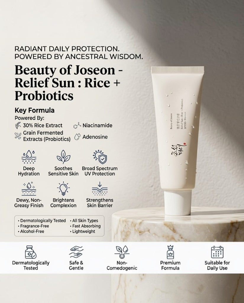 Beauty Of Joseon Spf Sun Relief Rice+Probiotics Sunscreen