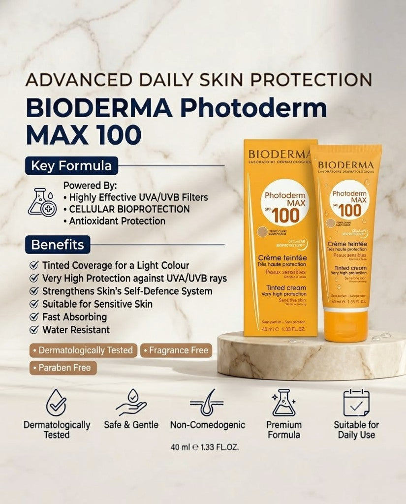 BioDerma tinted sunscreen 40ml