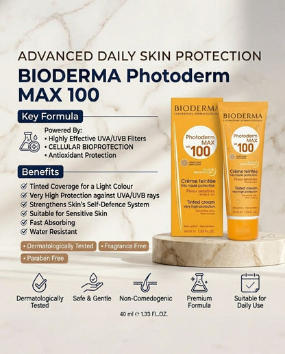 BioDerma tinted sunscreen 40ml