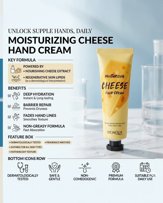 Bioaqua moisturizing cheese hand cream