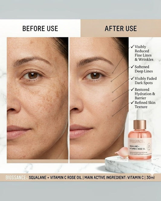Biossance Squalan+Vitamin C Rose Oil 30ml