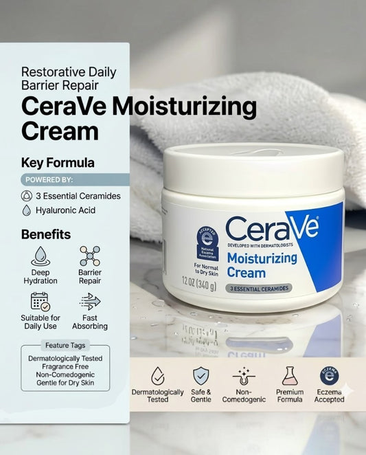 CeraVe Moisturizing Cream 340G Made In USA
