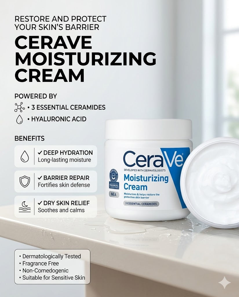 CeraVe Moisturizing Cream 453 G Made In USA