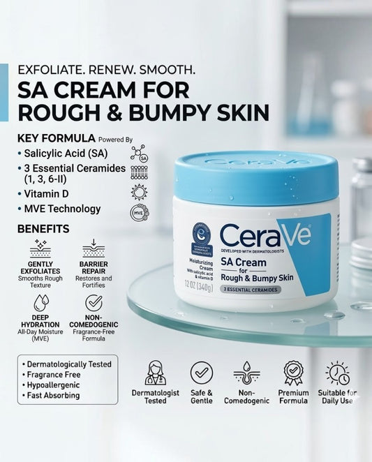 CeraVe SA SMOOTHING CREAM 340G Made In USA
