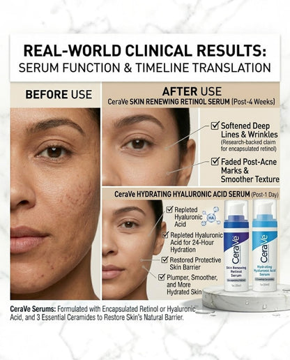 Cerave Retional and Hydrating Hyaluronic Skin Serums