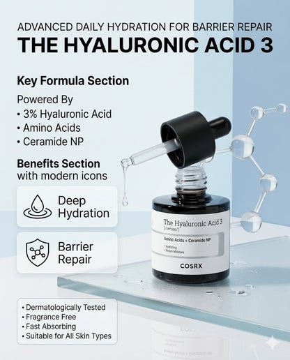 Cosrx The Hyaluronic Acid 3 Skin Serum