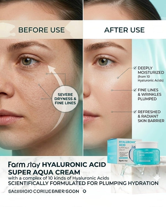 Farm Stay HYALURONIC ACID Aqua Cream