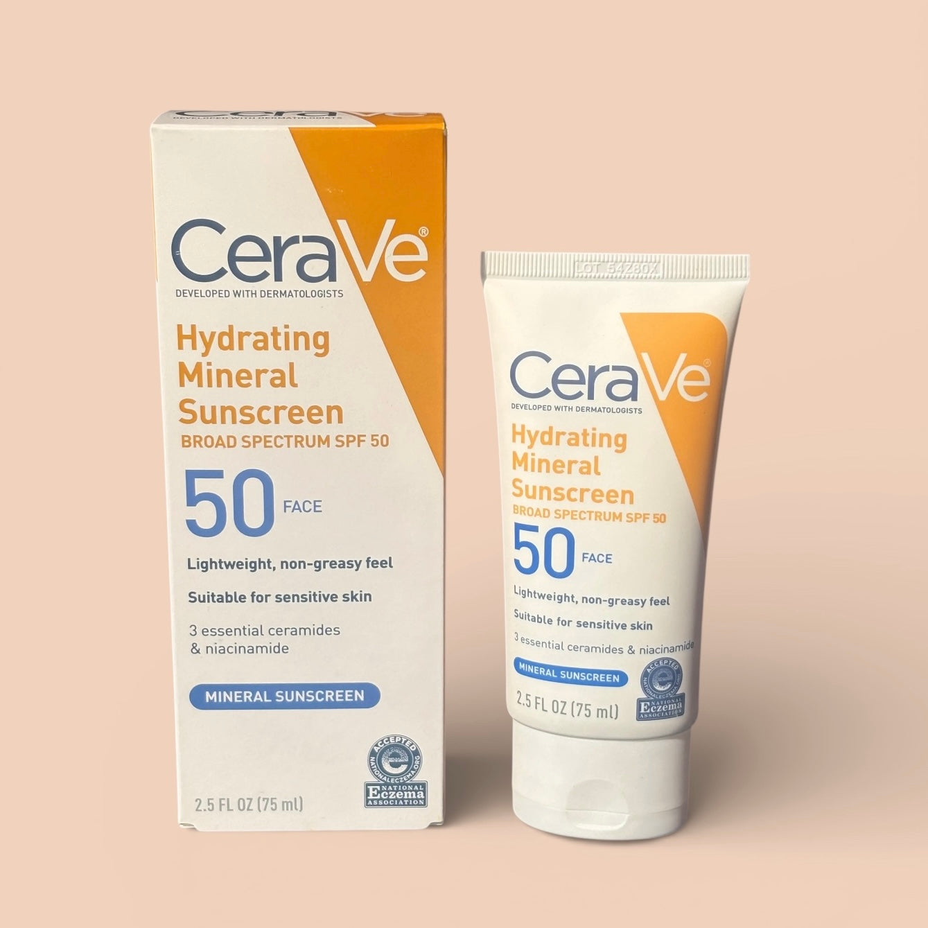 CeraVe Hydrating Mineral Sunscreen SPF50
