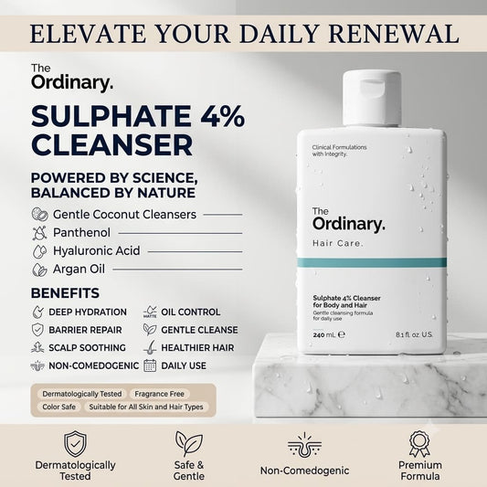 The Ordinary sulphate 4% cleanser for body and hair Cleanser
