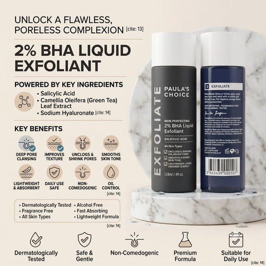 Exfoliate Paula's choice BHA Liquid