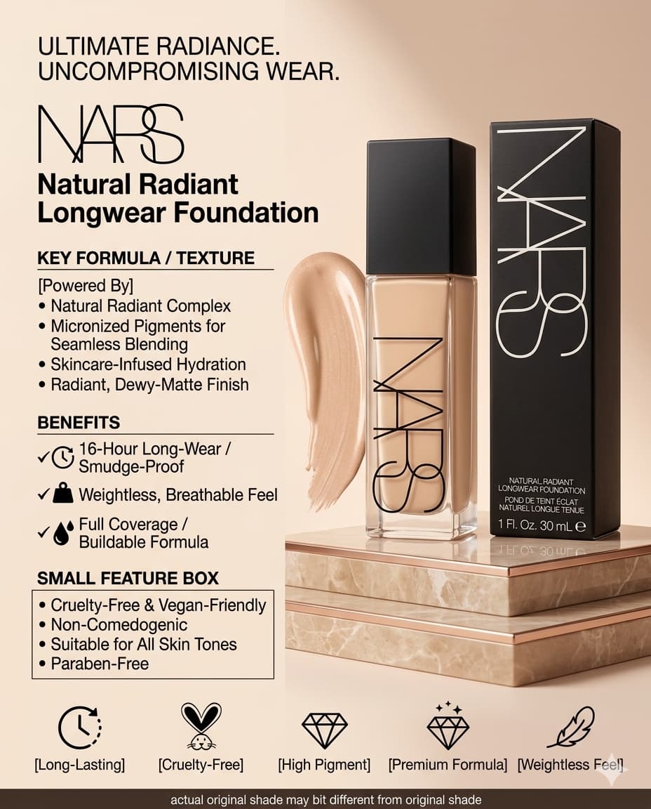 Nars Natural Radiant Longwear Foundation