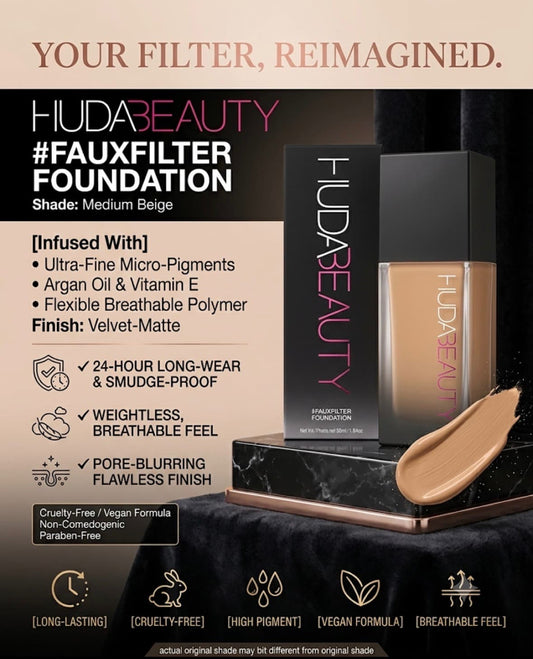 Life Proof Radiant Filter Foundation By Huda Beauty