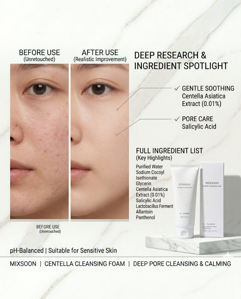 Mixsoon Centella Cleansing Foam 150 ml